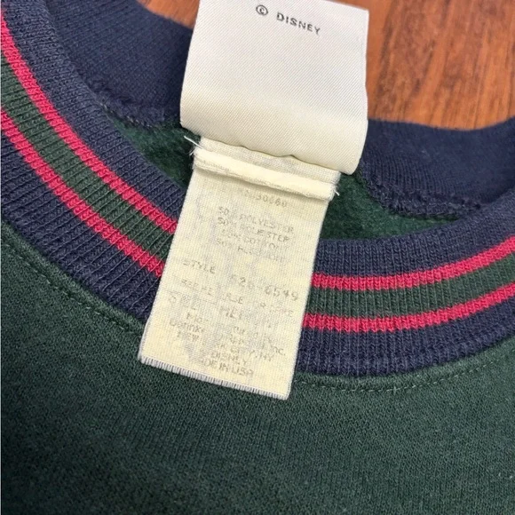 Vintage 90s Mickey & Co “Mickey 1928” Crewneck – Made in USA – Green - Picture 5 of 9